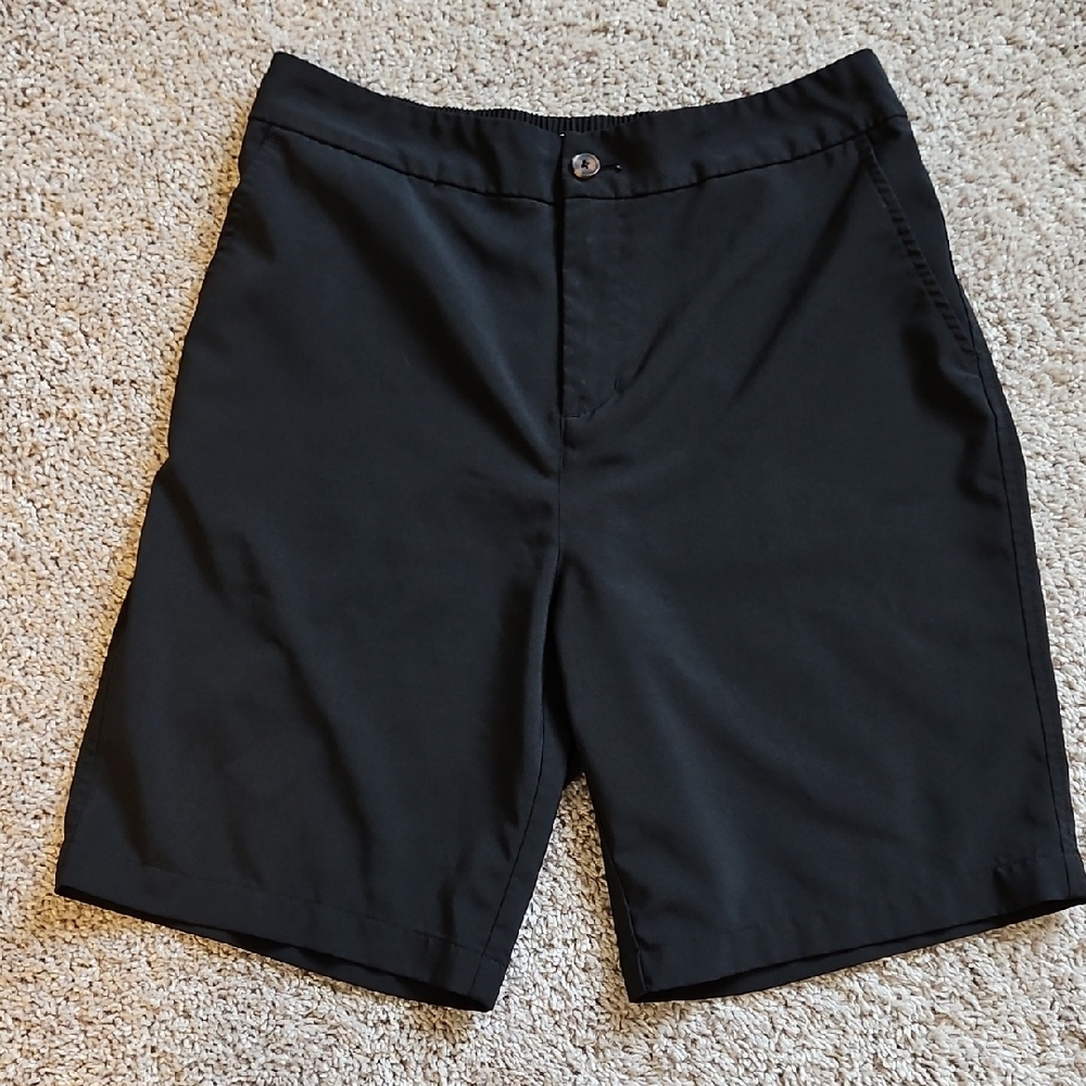 Tommy Bahama Black Women's Flat Front Active Golf Shorts